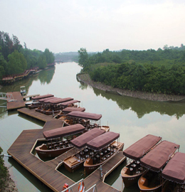 海南海口紅樹林遊船碼頭