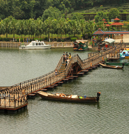 福建漳平市九鵬溪景觀浮橋