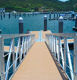 鋼結構便橋 鋁合金引橋 深圳浪騎遊艇碼頭