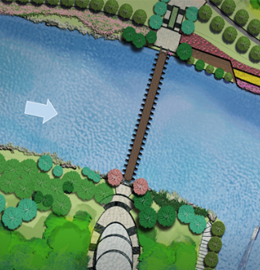 贛州南康家居小鎮古浮橋景觀