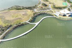 上海市浦東新區打卡新寶地-滴水湖北島浮橋