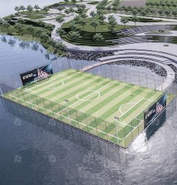水上足球場 水上漂浮足球場