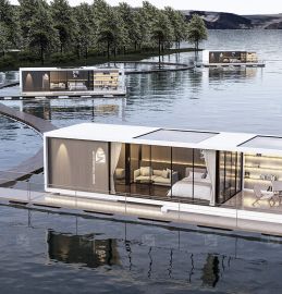 水上酒店建築（裝配式鋁板快裝建築係列）