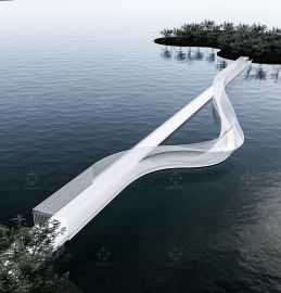 現代化景觀浮橋